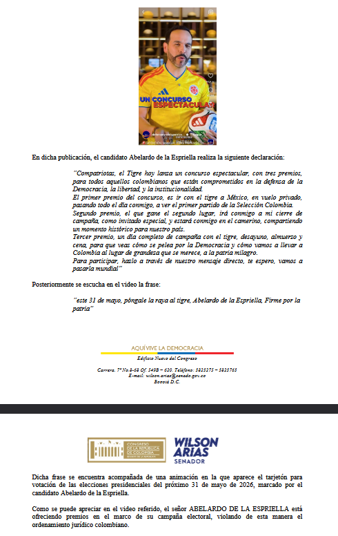 Wilson Arias tweet media