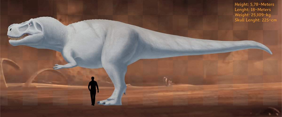 Steel_piercer's tweet image. here's one from the end of last year.
the albino giganotosaurus from journey to the center of the earth (2008).
i had become a bit obssed over this dinosaur for a solid 2 months and ended up researching a lot about it.
#art #drawings #dinosaur  #paleoart #sizechart