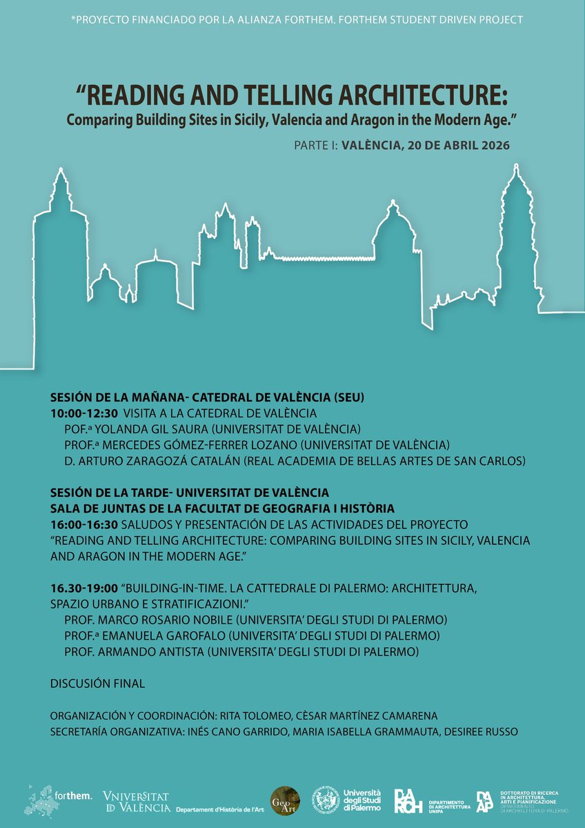 yogilsau's tweet photo. Hoy alianza #forthem @GeoArt_grupo @FacGeoiH @UV_EG Reading and telling architecture. Marco Nobile, Emanuela Garofalo, Armando Antista #unipa Gracias Rita Tolomeo https://t.co/etb4ZwtqgJ