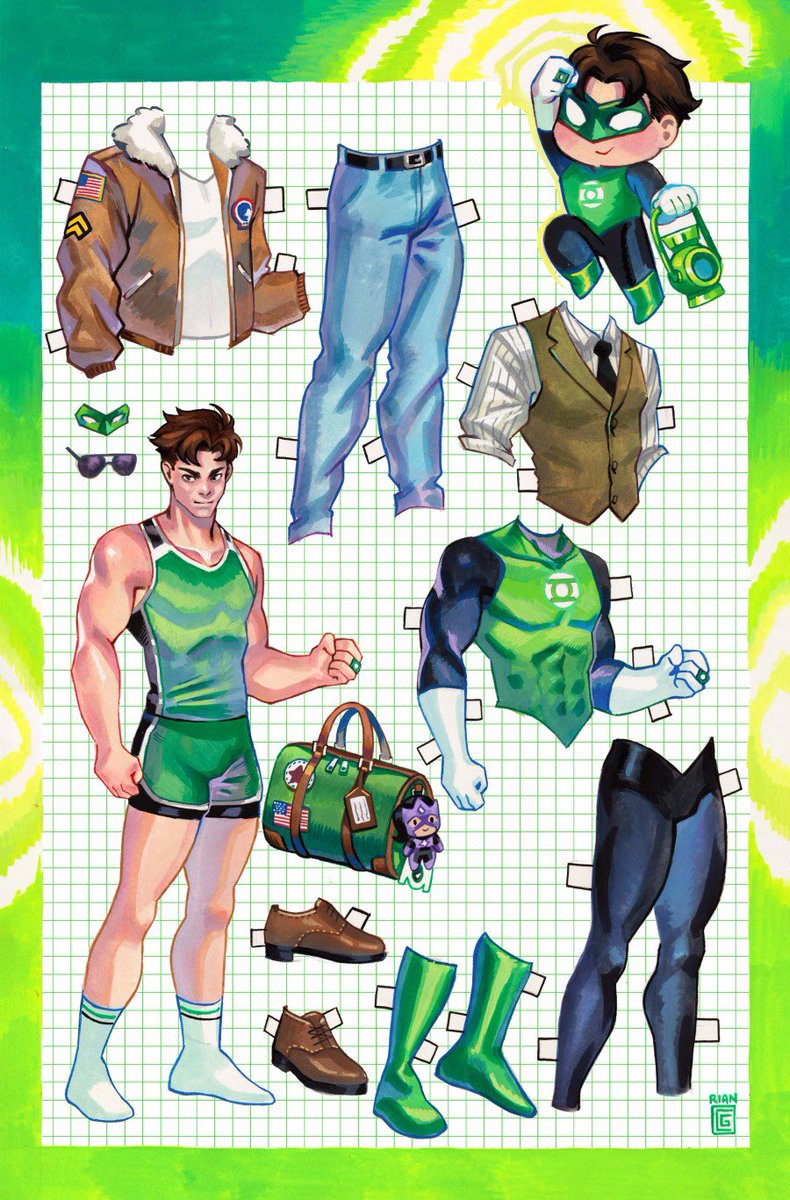 greensapphir3's tweet photo. New paper doll alt covers for Green Lantern Corps!

All by Rian Gonzales https://t.co/HRt9zkvMoX