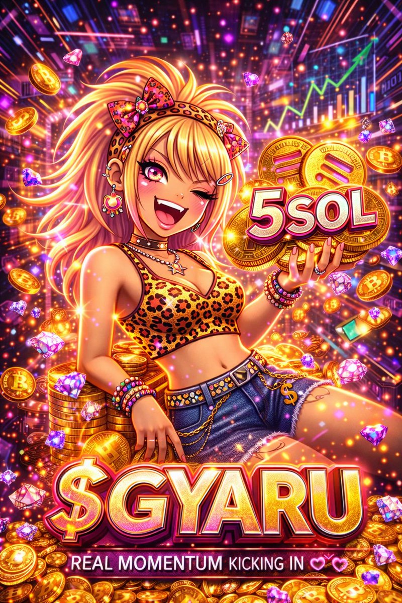 dropping a 5 SOL buyback like that is actually crazy 💖🔥

but the real thing? saying it and actually doing it
that alone got the trust level going insane 😏✨

if you’re already in, keep riding
if not… now’s the time 👀💋

$GYARU is really coming up

#押忍祭 #GYARU #035HP