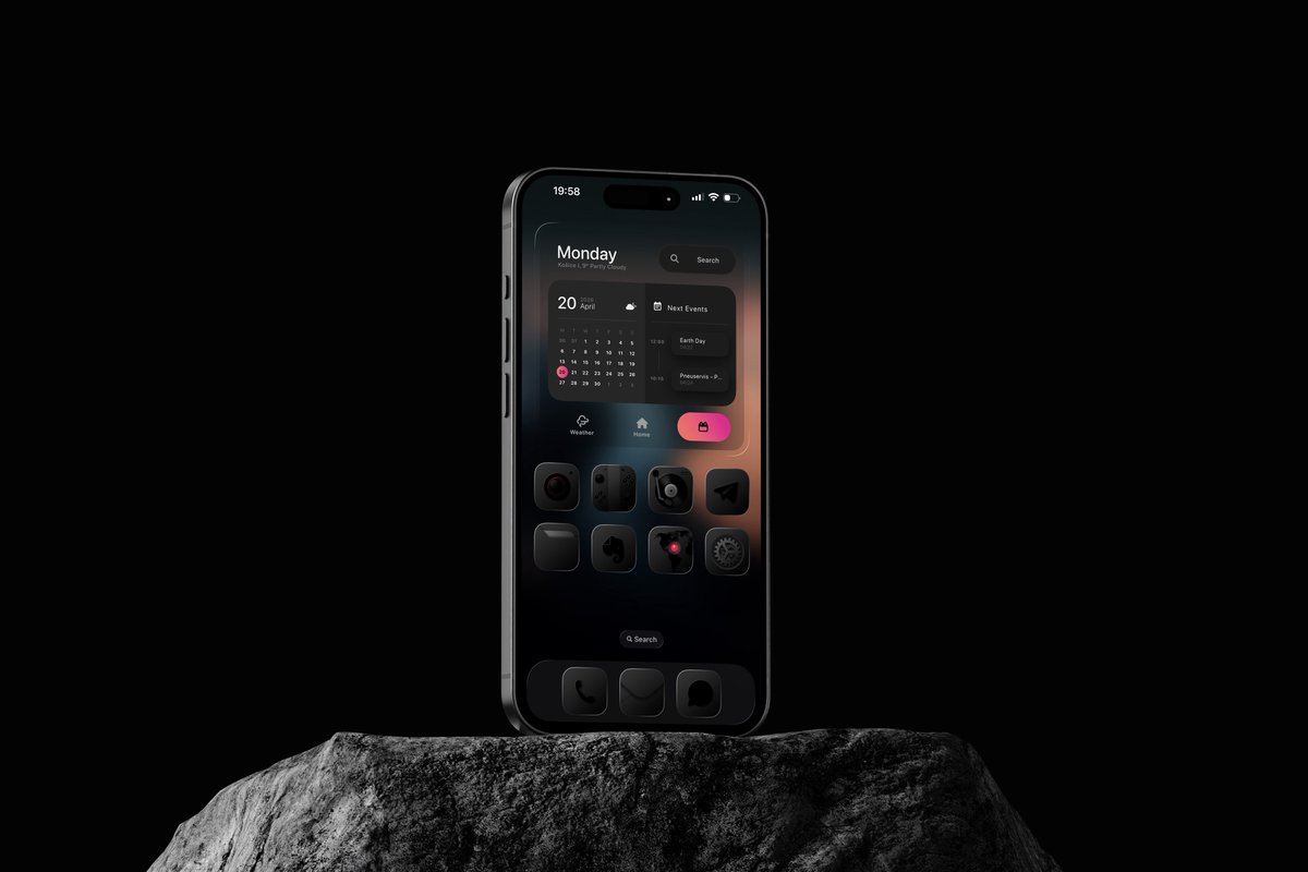 21MaRcO12's tweet image. iOS homescreen setup 

Used:
Top Widget: Wicard iOS widget for widgy
Icons: Blackout icons pack
Widgy app

Download links on widget and icon pack in my BIO

#widgy #ios #widget #ioshomescreen #customization