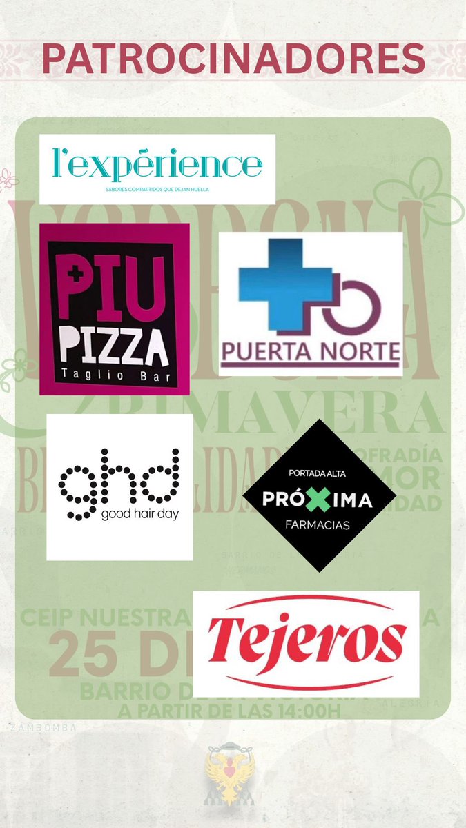 🤝 Estos son algunos de los patrocinadores que colaboran en nuestro #BingoAmor26 del próximo 25 de abril.

❤️‍🔥 ¡Gracias a todos por ayudar!