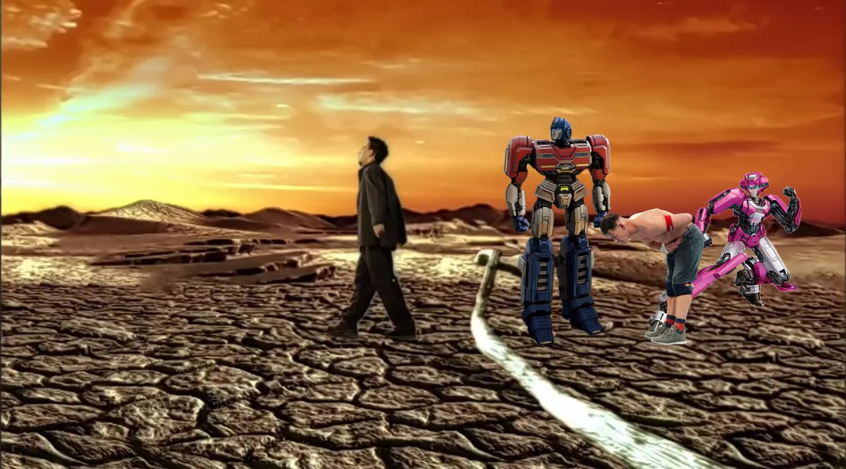 tfa_studios's tweet photo. Optimus: "now that Megatron and the High Guard are gone, I feel a Linkin Park song coming on, hit it Elita and John Cena!"
It starts with one
One thing, I don't know why
It doesn't even matter how hard you try
Keep that in mind, I designed this rhyme to explain in due time
All I know time is a valuable thing
Watch it fly by as the pendulum swings
Watch it count down to the end of the day, the clock ticks life away
It's so unreal, didn't look out below
Watch the time go right out the window
Tryna hold on, d-didn't even know
I wasted it all just to watch you go