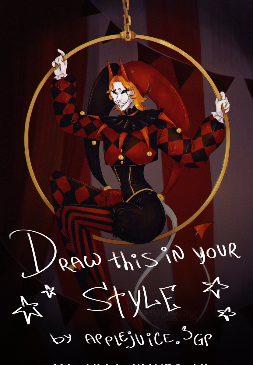 applejuice3gp's tweet image. ура новый dtiys 

// 🎪 . ° 🃏 . ★ • 🎠 °

#drawthisinyourstyle #DTIYS #dtiysaj3gp2026 #art #artchallenge