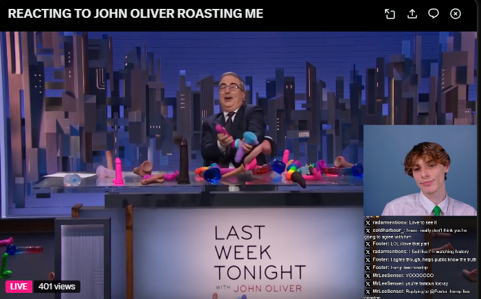 -$500 betting no dildos thrown at john oliver today :(

<a href="/locksy/">locksy</a> the goat tho