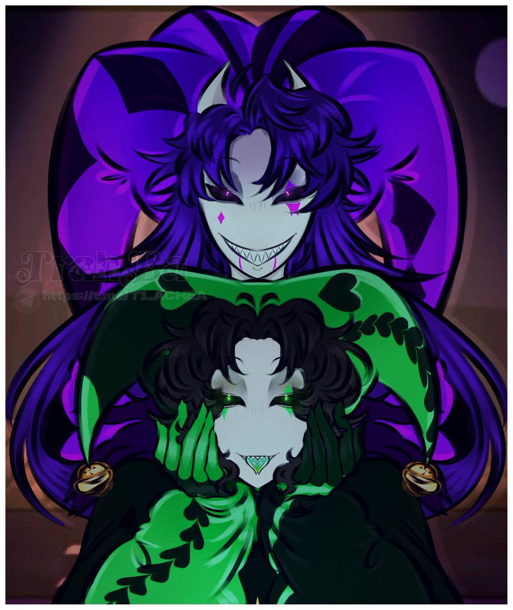 Harpy_Reason's tweet photo. -What is it... Okay, this is cool art with Jester and Harlequin.
#thefreakcircus #Tfc #Harlequin #Jester https://t.co/vrroIZkfFa