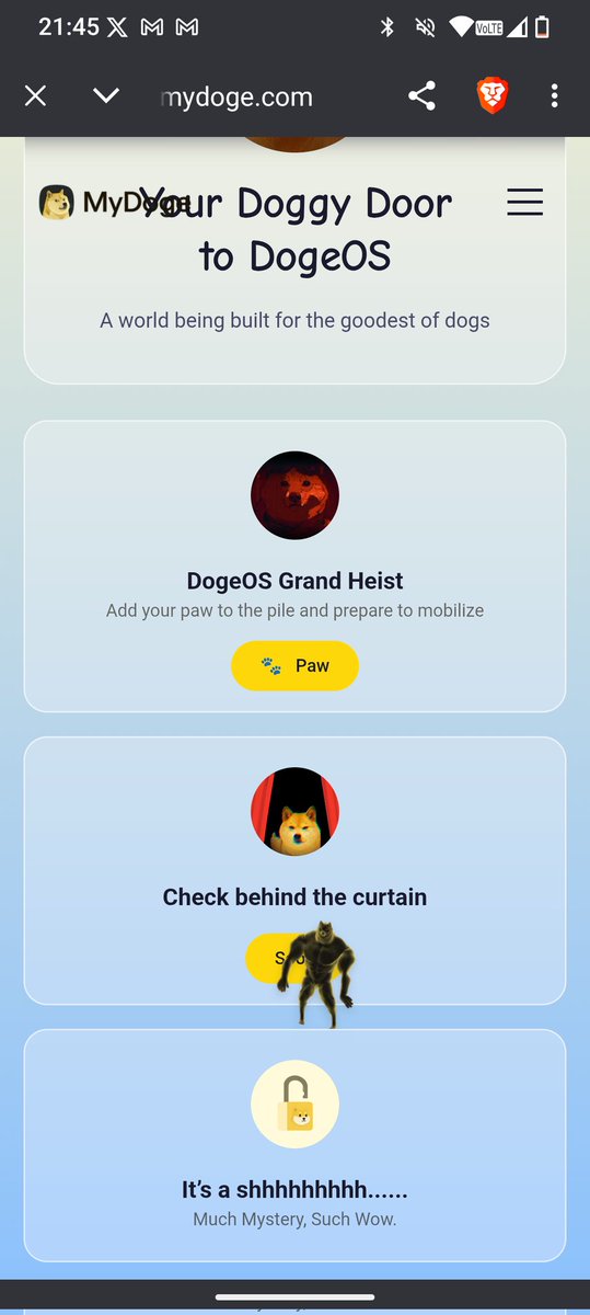 RoamingCrypto's tweet photo. @DogeOS 
Getting hyped! Much wow! https://t.co/AJp0zqi9tP