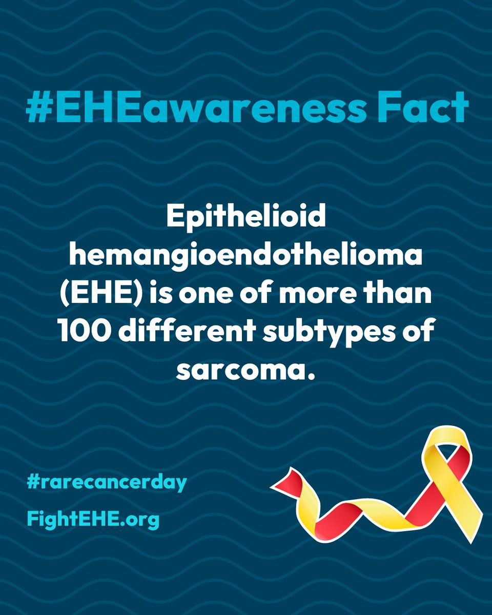 EHEfoundation's tweet image. April is EHE Awareness Month! ❤️🎗️

And we’re on a mission to turn facts into funding and hope into a cure. Help us reach more people by sharing this post to your story!

Learn more about EHE at: FightEHE.org

#EHEawarenessmonth #RareCancer #AwarenessMatters
