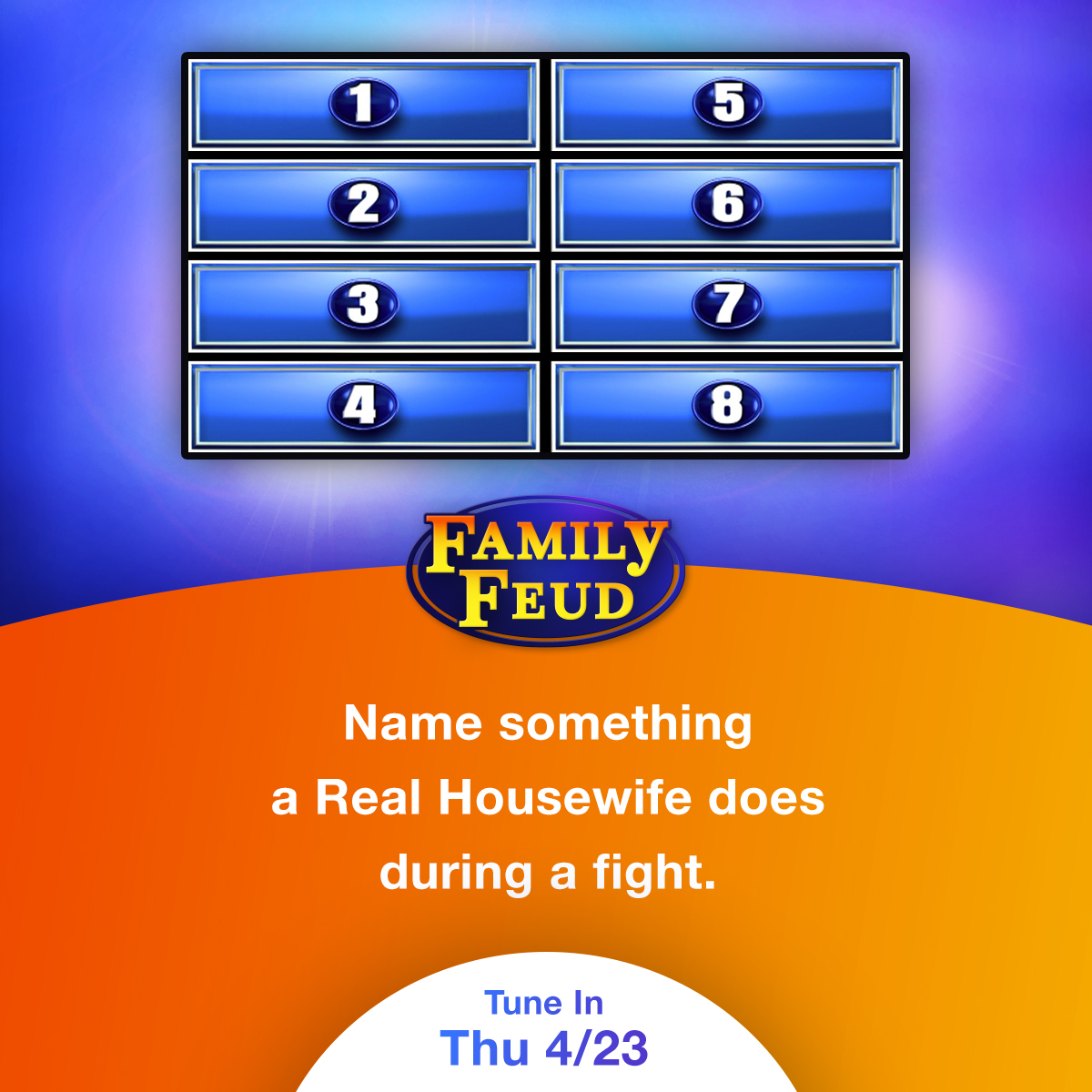 FOX4PLUS's tweet photo. The @FamilyFeud Question of the Day is here to stimulate your🧠! Leave your answer below and watch #FamilyFeud at 6 &amp; 6:30pm on MORE 27 KDFI! https://t.co/vmz4aRZ0fI