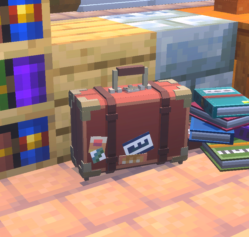 pleinair1212's tweet image. 毎日新ブロック追加289日目【トランクケース】   
#Minecraft #Blockbench