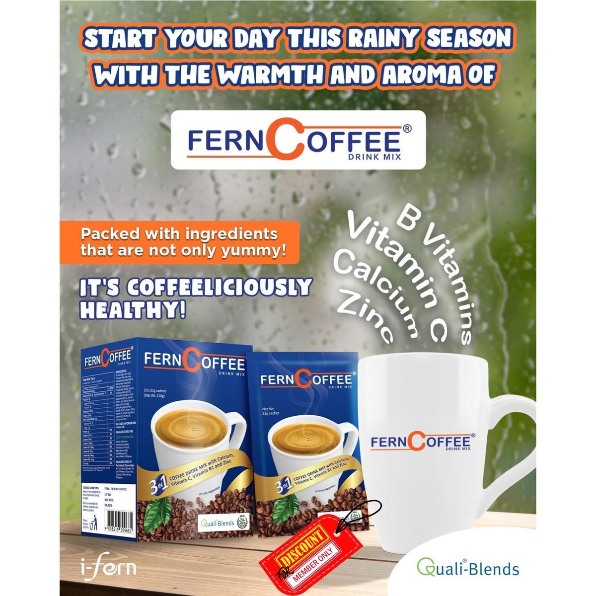 ifern_llc2024's tweet image. Elevate your mornings with FERN-COFFEE 3-in-1 Vitamin Coffee! Packed with nutrients in every sip. Grab yours now for just $14.99! #VitaminCoffee #HealthAwareness

Shop Now i-ferndistributorusallc.com/products/fern-…