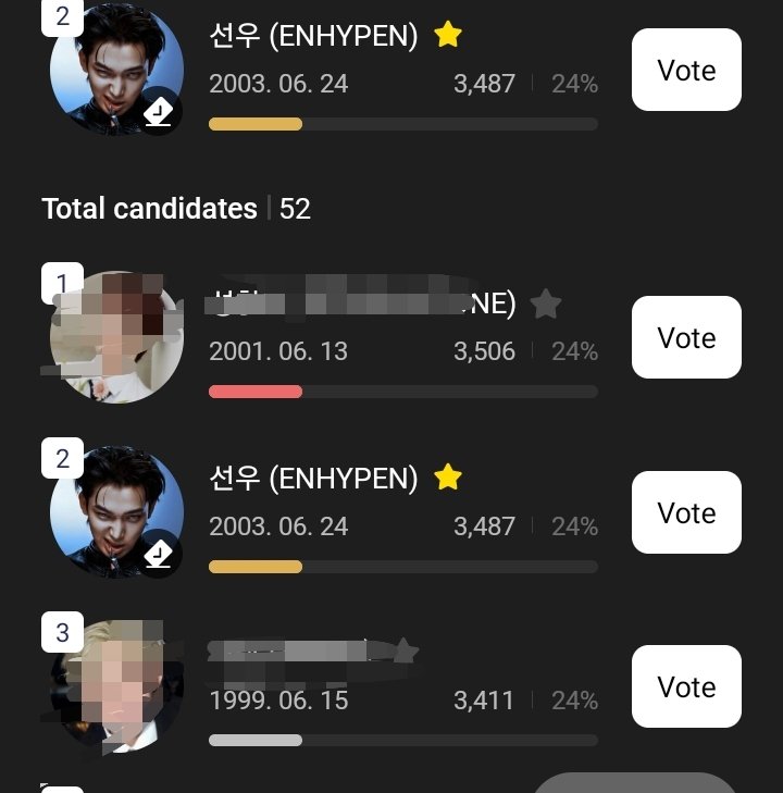 EVERYONE PLEASE VOTE FOR SUNOO ON HIGHER!! we need more people to start collecting and vote for sunoo everyday!! pls go to higher and vote for him if u havent yet. we need to secure this win for his birthday and theres no enough time, pls vote🙏🏻

higher
higher.fan/app/birthday/6…