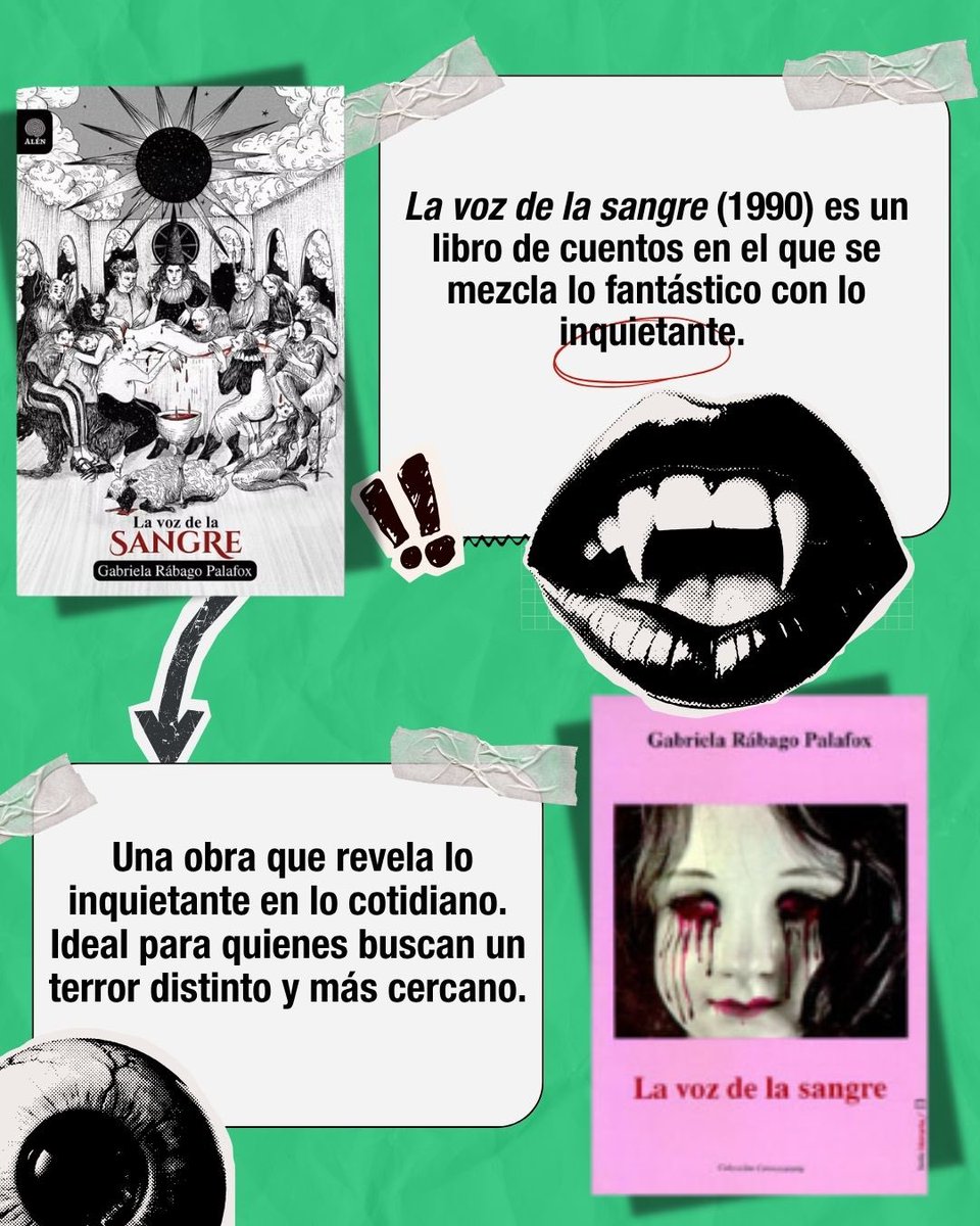 CatedraCFuentes's tweet photo. Te presentamos tres autoras mexicanas que marcaron la pauta dentro del género del terror y el policíaco en literatura🔎: Gabriela Rábago Palafox, Margos de Villanueva y Rosa Margot Ochoa.
¿Ya las leíste? 📚💬

#literatura #recomendacionesliterarias
#literaturahispanoamericana https://t.co/4GgRXXJfuX