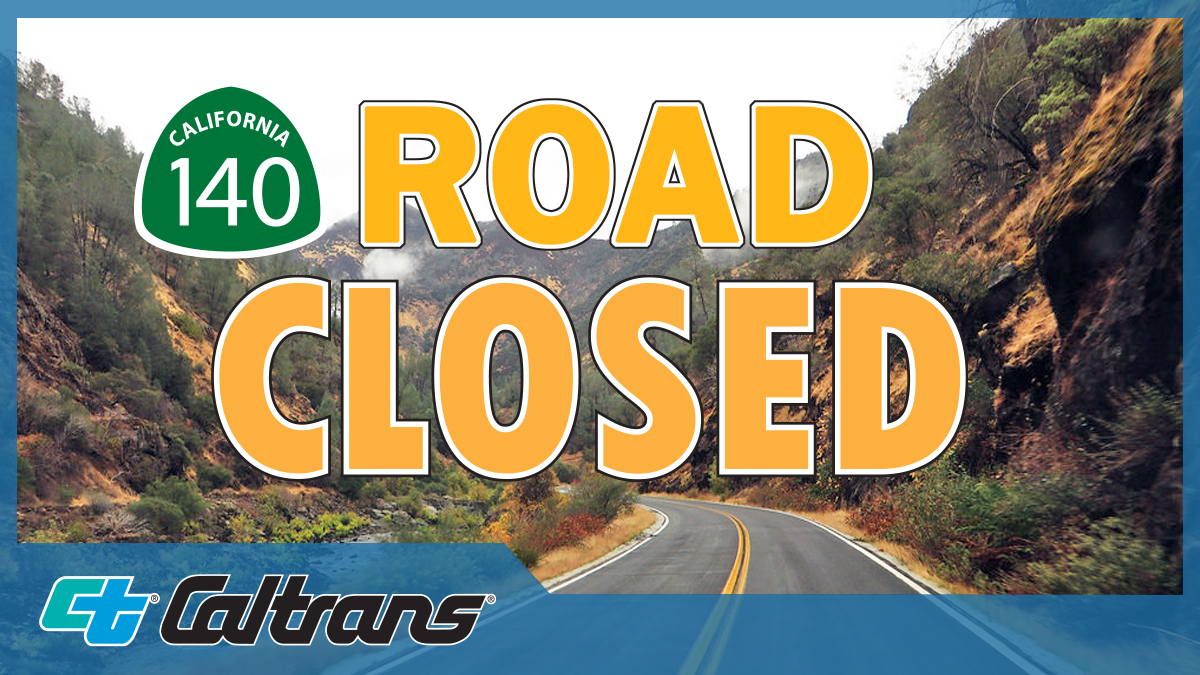CaltransDist10's tweet image. #TravelAlert Caltrans will be temporarily CLOSING  SR-140 in #MariposaCounty from Midpines to Incline today (4/20/26) @ 7PM. No current ETO.  

For live HWY updates #KnowBeforeYouGo w. Caltrans QuickMap app on mobile devices!

@CaltransHQ @CHPMariposa @CHPAlerts @YosemiteNPS