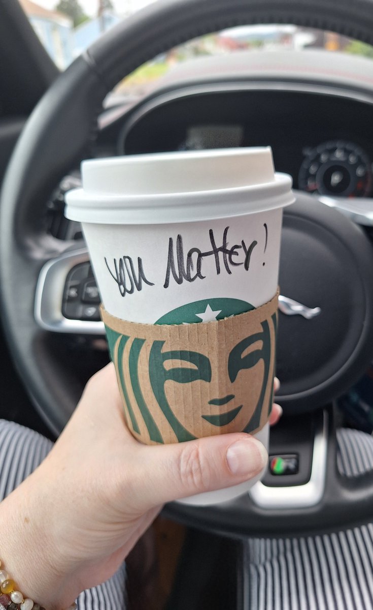 sh3lly's tweet photo. thank you for this, @Starbucks! it's been rough lately, and maybe the barista noticed, but either way, it helped. https://t.co/6tFN1YADog