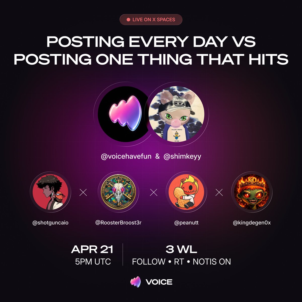 VOICE (opinion arc) tweet media