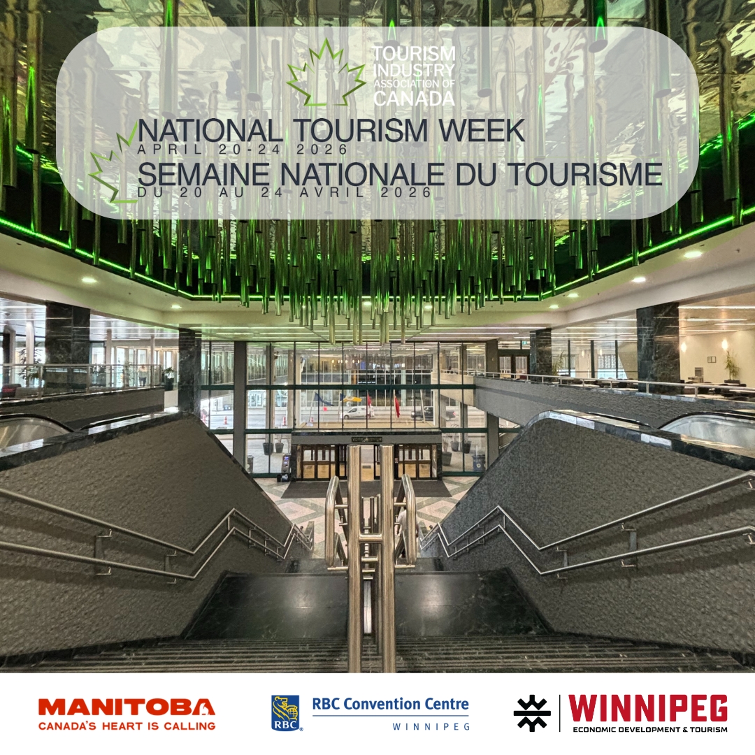 RBCConvCtreWpg's tweet image. This week, we’re lighting up our York Lobby in Green to celebrate #NationalTourismWeek!💚🍁

#Tourism supports everyday life in #Manitoba and across #Canada — driving our economy, supporting local businesses, and bringing people together.

In Manitoba, that impact includes:
🏥