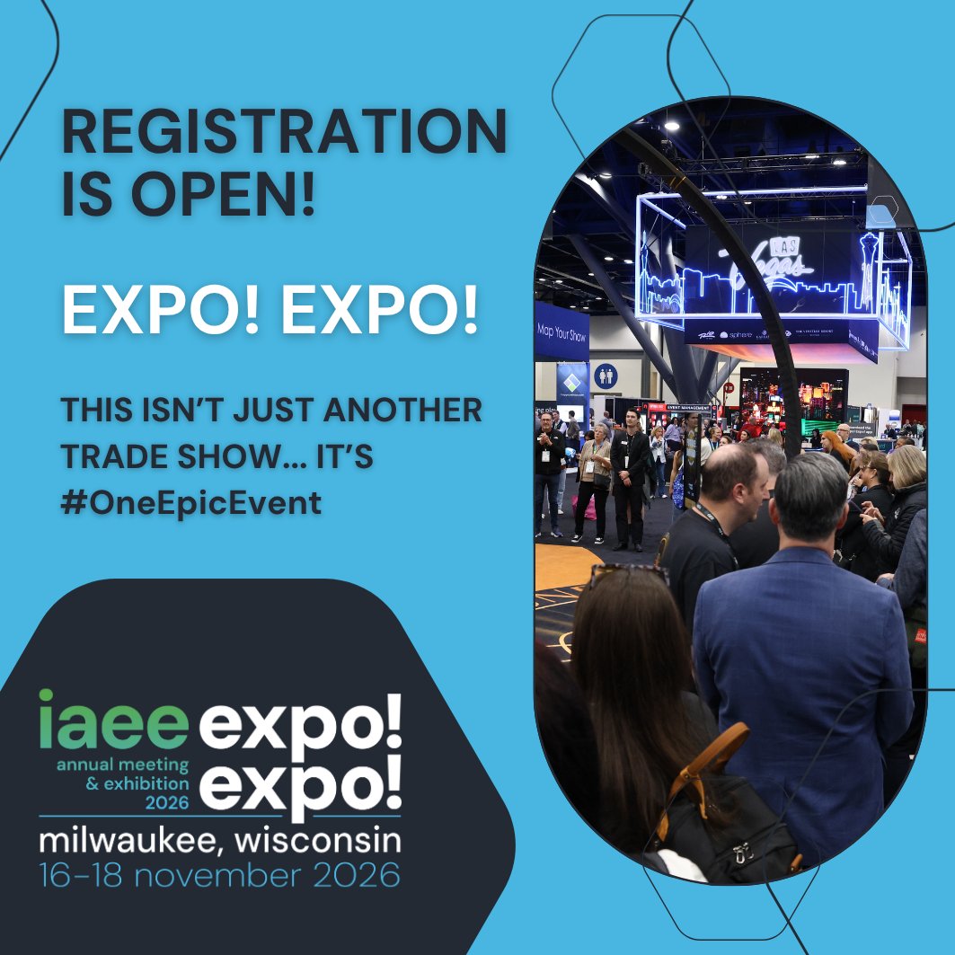 IAEE_HQ's tweet image. Just as Milwaukee is famous for its brewing heritage, Expo! Expo! brews bold ideas to elevate your events. Ready to craft your event edge? Register now for this #OneEpicEvent and join us in Milwaukee!boom tinyurl.com/v2rrwrve

#EventProfs #ExpoExpoLearning