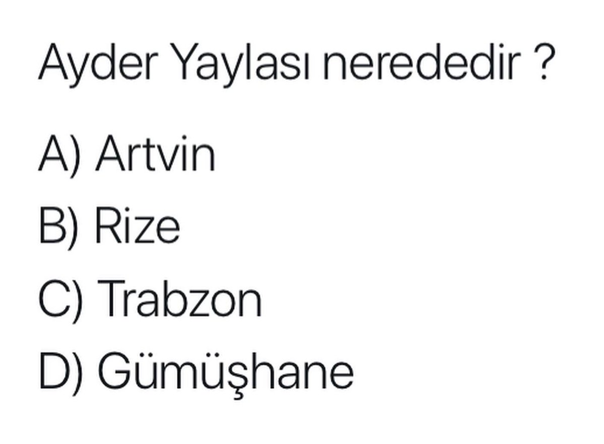 tarihikpss's tweet image. Ayder ? 
#kpss #ags #coğrafya