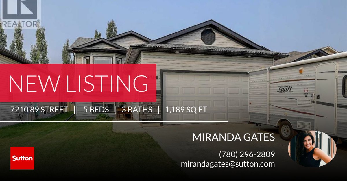 MirandaG_SUTTON's tweet photo. 📍 New Listing 📍 Take a look at this fantastic new property that just hit the market located at 7210 89 Street in Grande Prairie. Reach out here or at (780) 296-2809 for more information!

Listed by Daine Montgomery

MIRANDA GATES... https://t.co/0ICJ6dXjQr https://t.co/gB91i2N6Hs