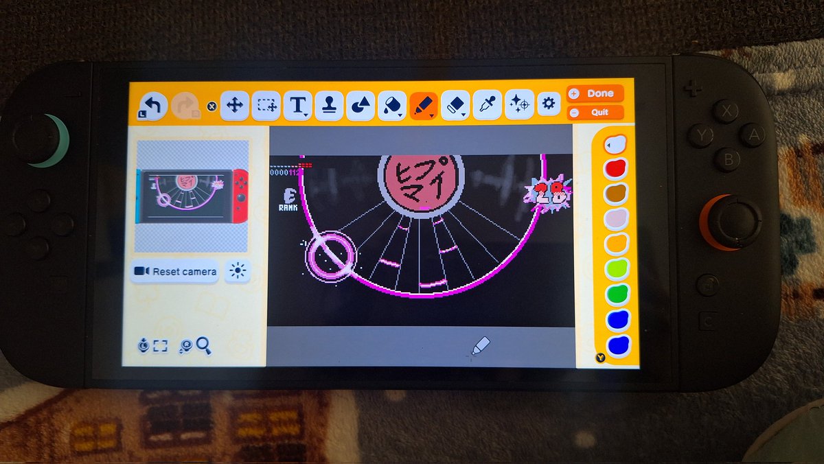 yesterday i drew hypmic arb for my miis to play....