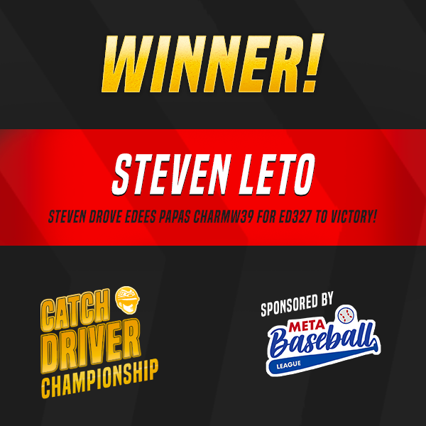 CatchDriverGame's tweet photo. And the winner of the Catch Driver Championship is Steven Leto!

Steven Leto drove Edees Papas Charmw39 for Ed327 to victory!

Good luck to everyone in the next season of Pro Series! https://t.co/CMwDtBaWFb