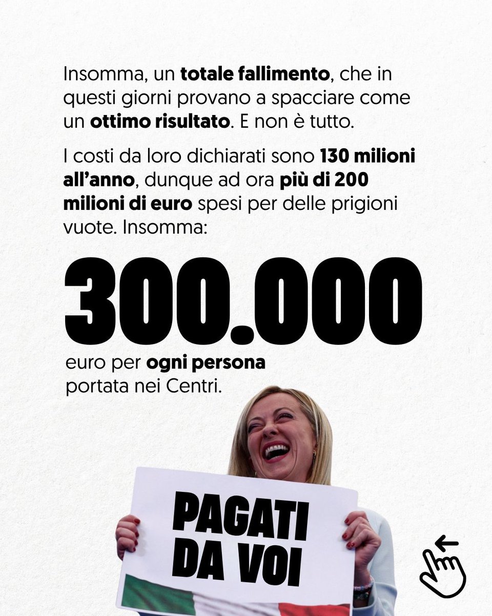I centri in Albania voluti da Giorgia #Meloni sono un completo fallimento.

<a href="/pdnetwork/">Partito Democratico 🇮🇹 🇪🇺</a> su Instagram