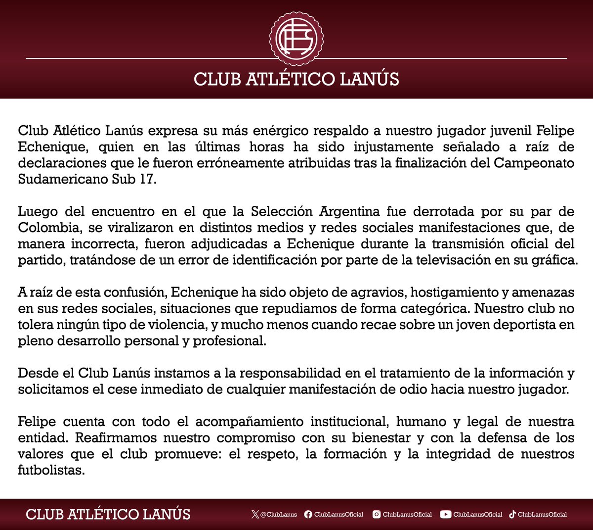 Club Lanús tweet media