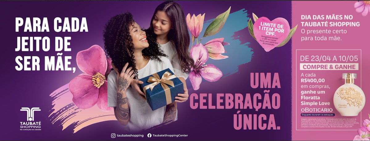 Taubaté Shopping presenteia clientes com perfume em campanha de Dia das Mães

valepublicitando.com/taubate-shoppi…