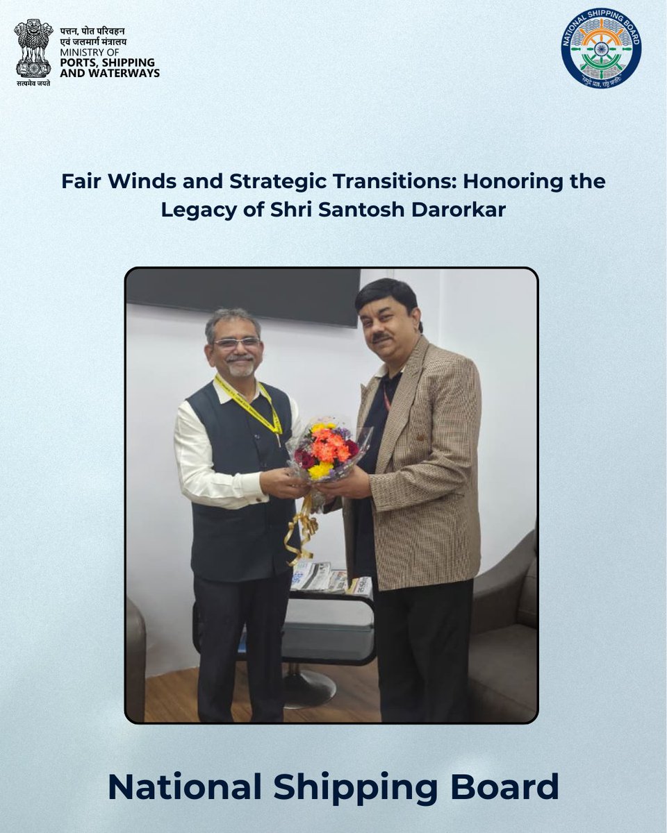 Celebrating a legacy of maritime excellence, from safeguarding traditional vessel-making to streamlining modern port operations. NSB salutes your proactive spirit and unwavering commitment to India’s seafarers.