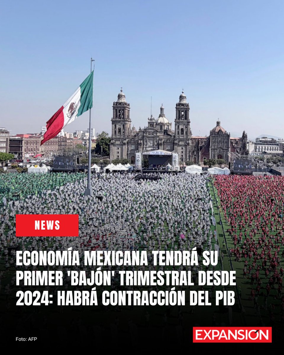 🇲🇽💰 La economía mexicana comienza 2026 con el pie izquierdo. Los datos oportunos apuntan a un marzo sin crecimiento, cerrando un trimestre marcado por debilidad y con señales claras de contracción, la primera desde finales de 2024.

El arranque del año no logró tomar ritmo: la