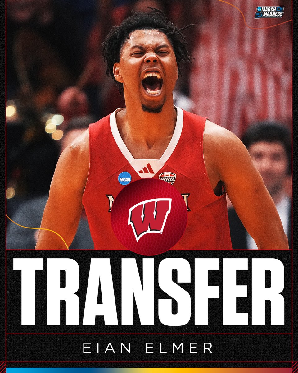 MarchMadnessMBB's tweet photo. Eian Elmer ➡️ Wisconsin 🔥

The Badgers land a deep shooting threat for his senior campaign 🦡 https://t.co/LrwnFmcq3X