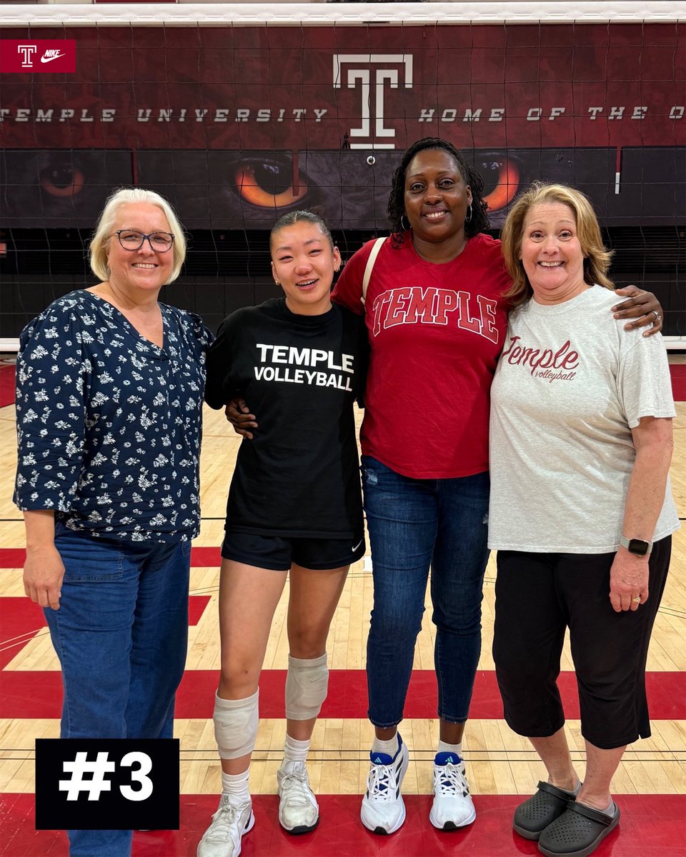 Temple_VB's tweet photo. Sharing the history behind our jersey numbers. Each one holds years of work, pride, and moments that still live in our gym. Thankful for those who wore it first and those who wear it now.

#GoOwls🦉 https://t.co/6eOYVEjW1w