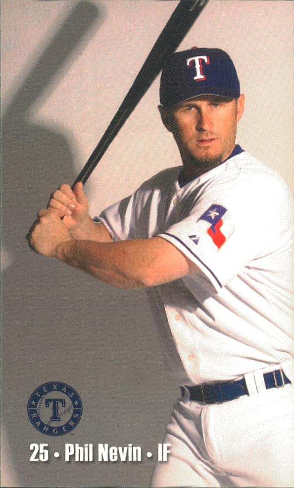 TxRangerHistory's tweet photo. 4/18/06: Phil Nevin & Brad Wilkerson each hit 2-run homers giving Texas a 7-4 win over Seattle. Nevin's shot came in the 1st & Wilkerson hit his in the 2nd to hand Seattle starter Felix Hernandez (0-2) the loss. John Koronka (2-1) collected the win, giving up 1 run over five IPs. https://t.co/GW8foaNwIt