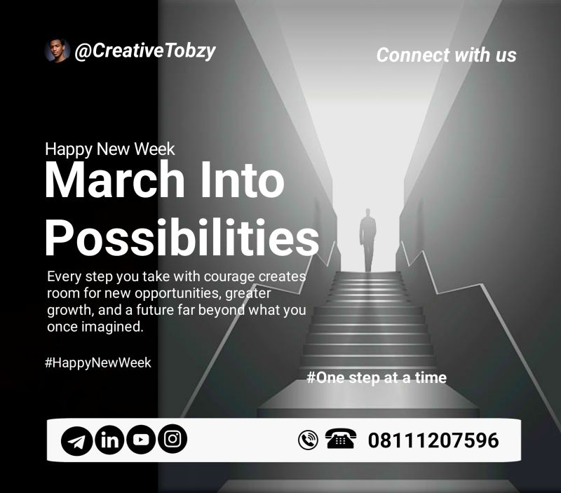 TobzyDigital02's tweet image. Monday isn’t the problem—your positioning is.

Most people react. High performers reset, refocus, and execute with intention.
Growth comes from consistent action—especially the steps you avoid.
Don’t just go through the week—position yourself to win it.
#MondayMindset #Execution