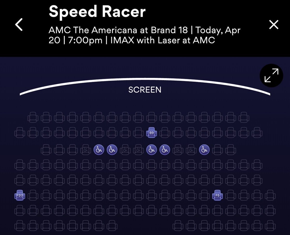 TaDdABoXeR's tweet image. Speed Racer is packing every seat in every theatre and showtime at @AMCTheatres . All the showings are almost full. #April4April #AprilForApril #ApesNeverLeaving #MOASS #SpeedRacer