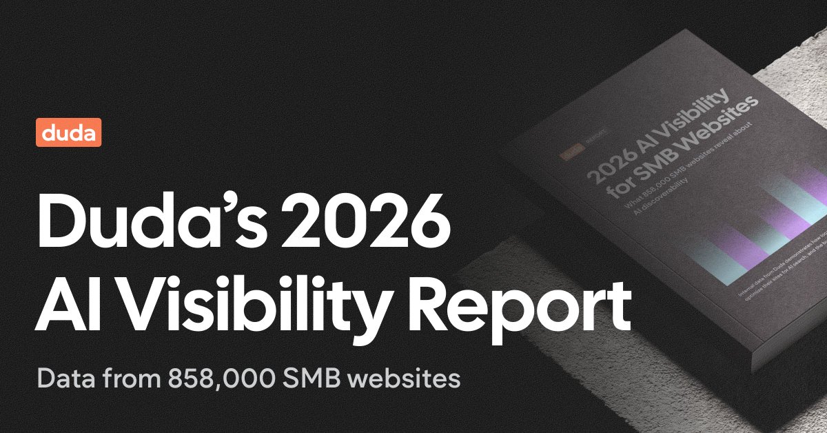 DudaPlatform's tweet image. The data is in: AI visibility isn’t just hype. 👀

Based on 858,000+ websites, those cited by AI can earn 𝘂𝗽 𝘁𝗼 𝟯𝟮𝟬% 𝗺𝗼𝗿𝗲 𝗵𝘂𝗺𝗮𝗻 𝘁𝗿𝗮𝗳𝗳𝗶𝗰. 🎯 

Get the full report ➡️ bit.ly/4cwnuHf

#AEO #AIvisibility #websitebuilder #AIsearch