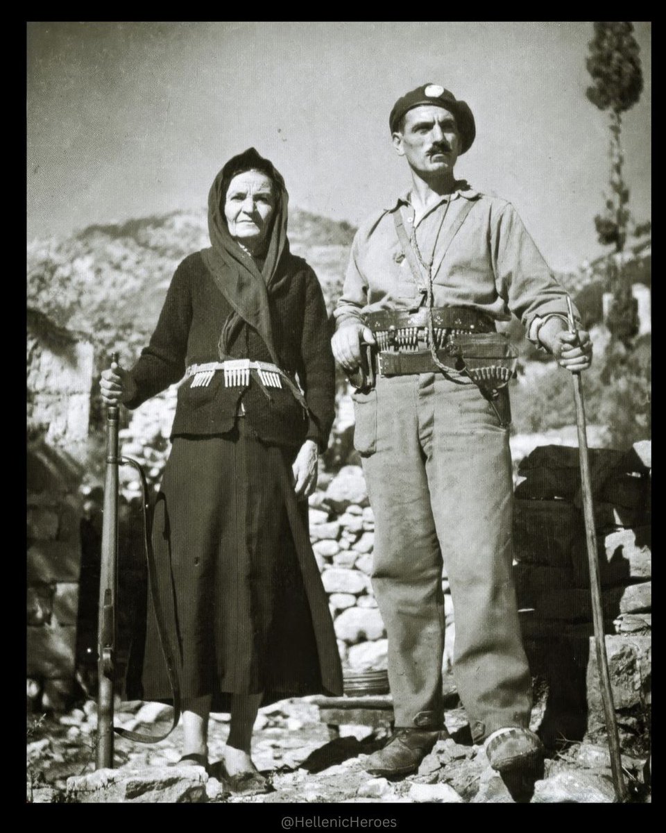 A mother. A son. A homeland is worth everything. 🇬🇷

Greek resistance fighters during World War II — ordinary people who became warriors when their homeland called. Throughout history, men, women, and children have risen to defend Greece, from the earliest days of antiquity to