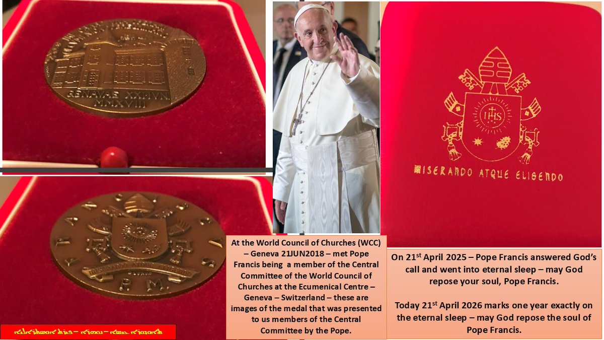 IssaTheodora's tweet image. On #21APR2025 – #PopeFrancis answered God’s call and went into eternal sleep – may God repose your soul, Pope Francis.

#Today #21Apr2026 marks one year exactly on the eternal sleep – may God repose the soul of Pope Francis.