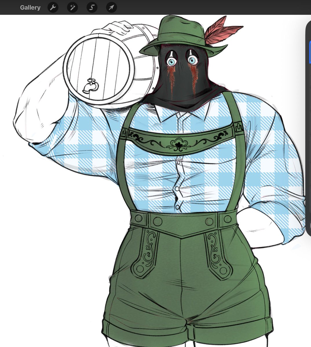 MajorMelon1's tweet photo. SOVA. WHY IS YOUR KONIG IN LEDERHOSEN?! @itsssova https://t.co/ulhHM1JGnE