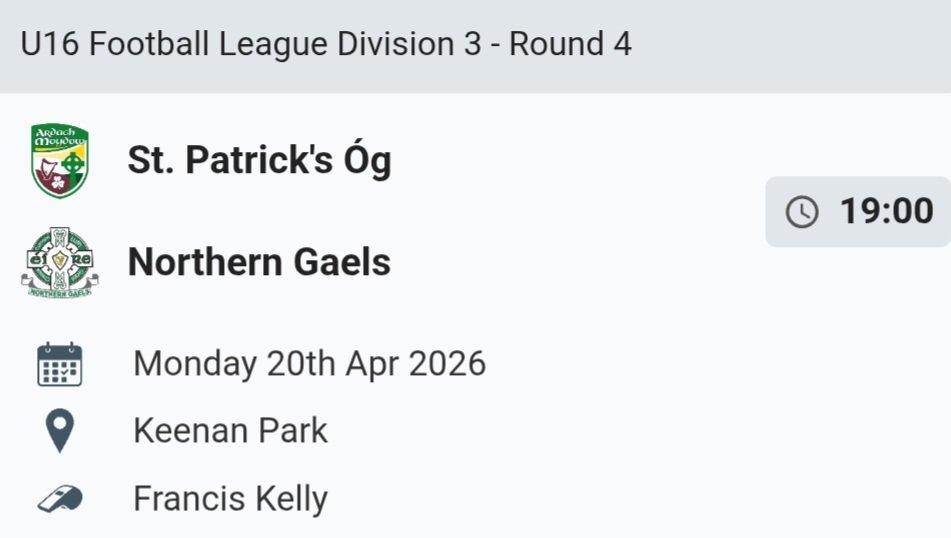 Northern Gaels GFC tweet media
