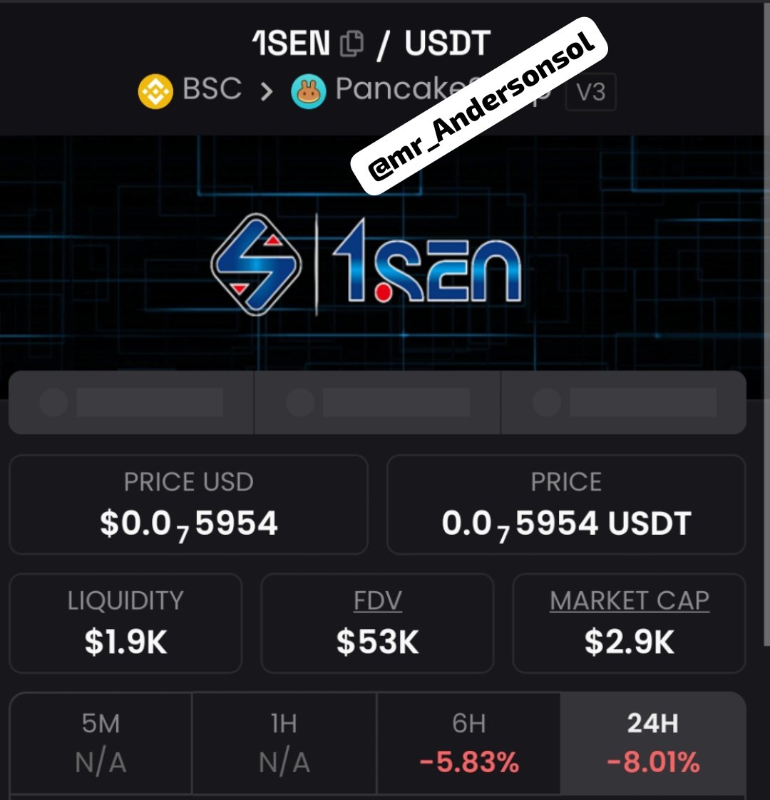 mr_Andersonsol's tweet image. Smart money caught #1SEN at $2.9K 🚀Now it’s $3.3M+ 📈
The question is… which side are you on? 👀Next play loading 🔥
Follow, RT &amp;amp; DM 💰
#SmartMoney #SolanaGems #CryptoElite #AlphaCalls #AltcoinGems #CryptoGame #NextGem 

CA 
0x5bDb9F87351CC11d5D0E211400C4038bE87bA22F