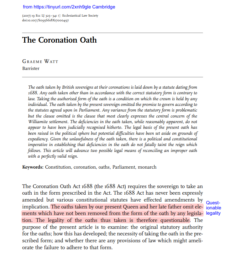 If the Union of 1707 created a New Kingdom of Great Britain, why did the New Parliament of Great Britain not pass a New Coronation Oath, for its New Monarchy of Great Britain?

Charles III and his mother swore an illegally modified version of the 1688 English Coronation Oath.