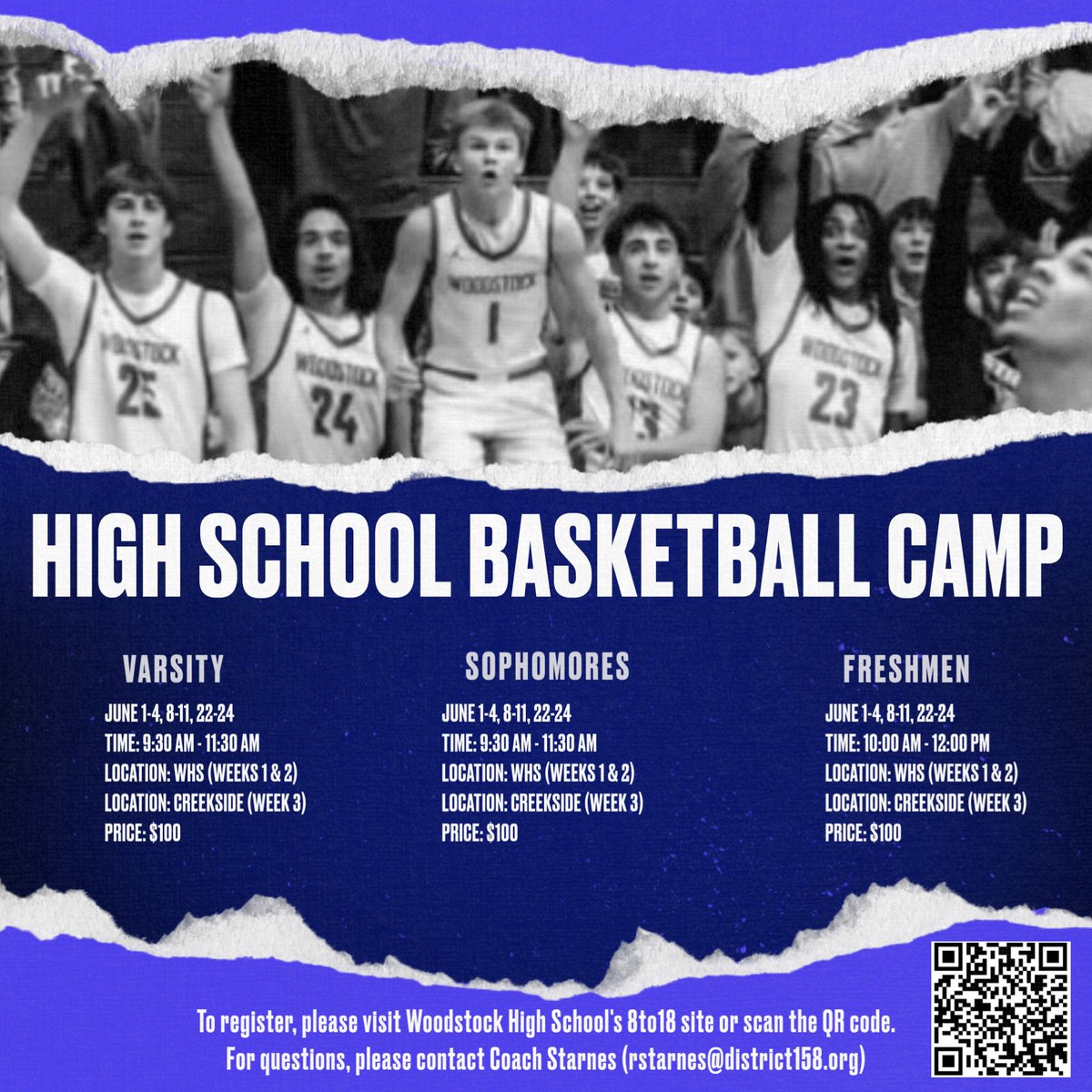 BlueStreakHoops's tweet photo. It's getting close to that time...make sure you're signed up for summer camp! Our time together in June builds an important foundation...get signed up! #bluepride https://t.co/siQrtaSdFI