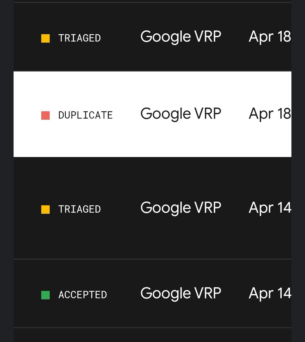 lex_is1's tweet image. 4 Triaged 
1 Accepted 
1 Duplicate
الحمدلله حمدا يوافي نعمه ويكافئ مزيده
#bugbounty #InfoSec