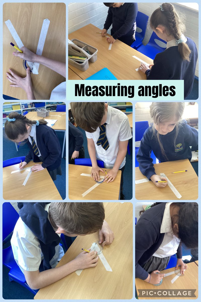 EgremontY5and6's tweet image. Learning to work with protractors to measure angles in Year 5. #maths #practical