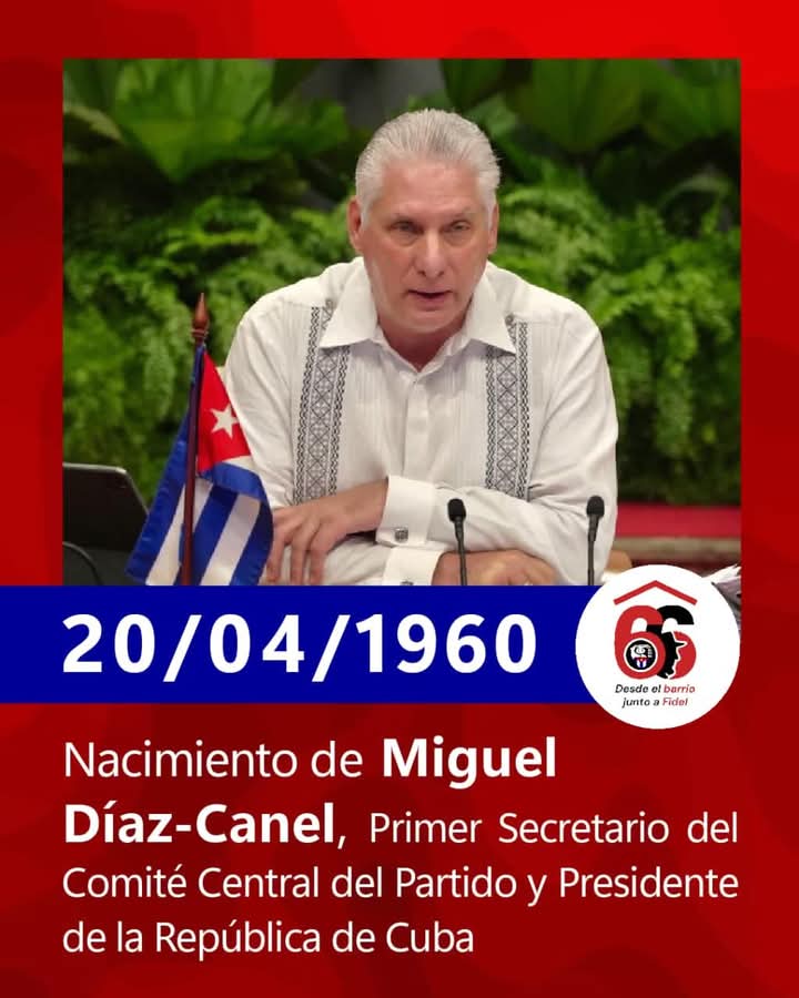 Muchas felicidades presidente.
#EducaciónJiguaní #EducaciónGranma 
#CubaMined 
#YoSigoAMíPresidente