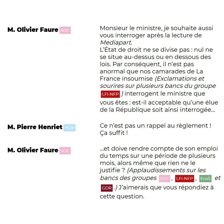 OutOfContext_AN's tweet photo. [2/2] Il y a eu de nombreuses autres interventions, sur tous les bancs des groupes du NFP. #DirectAN https://t.co/ZEM8KARm2l