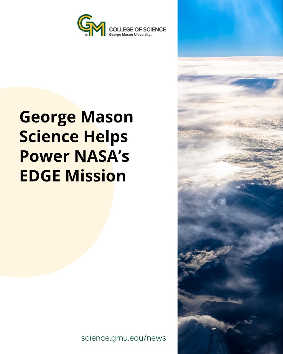 GMU_COS's tweet image. Konrad Wessels, associate professor in geography and geoinformation science, is contributing to NASA’s Earth Dynamics Geodetic Explorer mission, designed to track changes in Earth’s ice and forests. 🌍🛰️ Learn more: bit.ly/4ciWlJ6 #MasonScience #NASA #ClimateScience